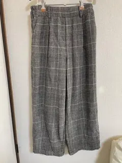 LLサイズ　チェック柄 レディース　カジュアルパンツ
