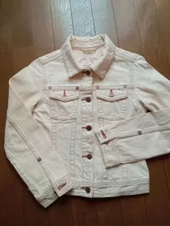 GAP キッズ デニムジャケット 女の子150 生成り 春秋