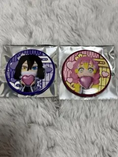 鬼滅の刃 ドンキ 蜜璃、小芭内 みに隊士 缶バッジ