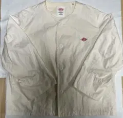 DANTON アイボリー ノーカラージャケット　34