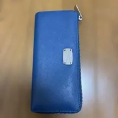 MICHAEL KORS 長財布 ラウンドファスナー ブルー