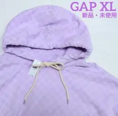 Gap XL 総柄 ロゴ オーバーサイズ パーカー