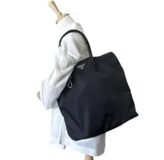 PRADA ブラック トートバッグ　A4可