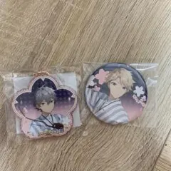 あんスタ　アニカフェ　桜色キーホルダー　缶バッジ 泉 嵐
