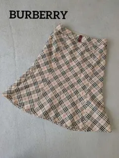 BURBERRY バーバリー ブルーレーベル フレアスカート ノバチェック 36