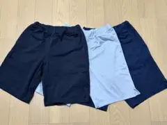 ユニクロ ウルトラストレッチ ハーフパンツ ３枚セット 140
