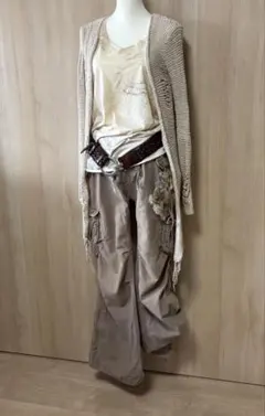 goa ムラ染め 切りっぱなし 長袖Tシャツ