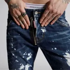 DSQUARED2未使用新品✨名作！ブリーチスタイル&洗練のビッグジップが至極❗️