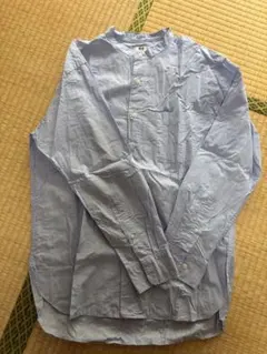UNIQLO エクストラファインコットン スタンドカラーシャツ 長袖 S