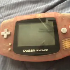 (ジャンク)ゲームボーイアドバンス クリアピンク 本体