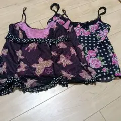 MA＊RS チェック薔薇柄 キャミソール♡激レア - メルカリ