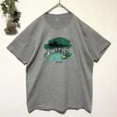 極美品✨mont-bell｜プリントTシャツ｜グレー｜コットン100%｜モンベル