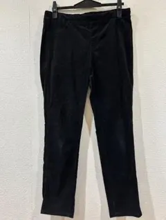ユニクロレディース コーデュロイパンツ ブラック ストレッチ ウエストゴム