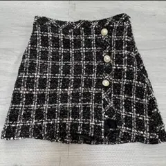 【値下げ中】GRL ツイード スリットミニスカート インパン付き S