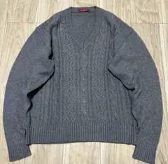 カシミア100% 高級 Le CENT ニット セーター 美品 R-6543