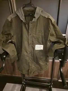 DIESEL ディーゼル ミリタリージャケット フード付き カーキ Mサイズ