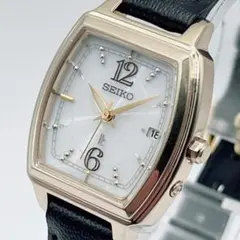 SEIKO ルキア 電波ソーラー シェル文字盤 キラキラ レディース腕時計 稼働