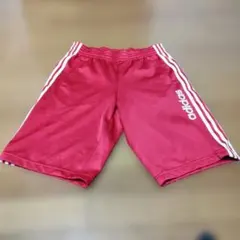 adidas 赤 3本ライン ショートパンツ サイズ84cm〜88cm表記