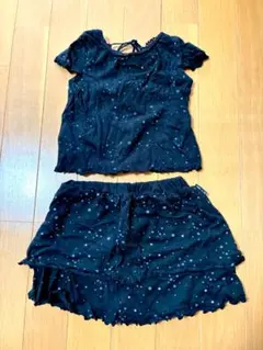 COMME CA ISM ドット柄 セットアップ