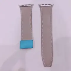 Apple Watch バンド 49 46 45 44 42mm 本革 グレー