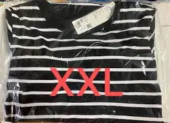 【大きいサイズ】UNIQLO エアリズムコットンブラワンピース XXL ボーダー