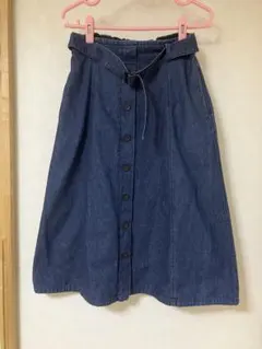 Right-on　バックナンバー　デニム　スカート　Mサイズ