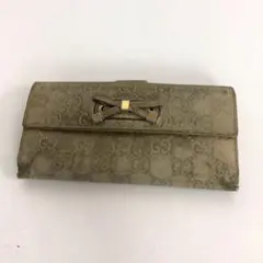 GUCCI グッチ グッチシマ 長財布 アイボリー レディース ブランド