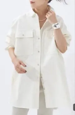 plageヘルシーデニムWHT DENIM BIG シャツのサムネイル