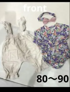 ベビー服　ヘッドドレス　3点セット