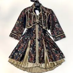 キューティーフラッシュ フリル着物カーデ 黒ゴールド - メルカリ