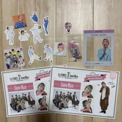 Snow Man スノーマン ステッカー フレークシール お守り 佐久間大介