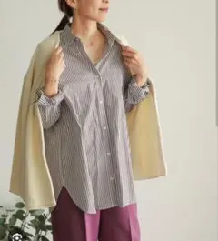 URBAN RESEARCH DOORS コットンレギュラーカラーオーバーシャツのサムネイル