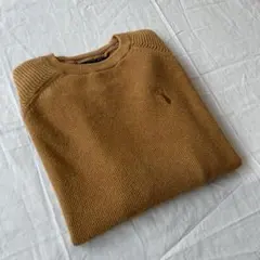 next ネクスト　薄手コットンニット140cm マスタードカラー