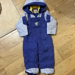 子ども用フード付きスキーウェア 90 つなぎ　スノーウェア