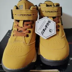 新品 MOONSTAR　SUPERSTAR　防水ブーツ 18cm バネのチカラのサムネイル
