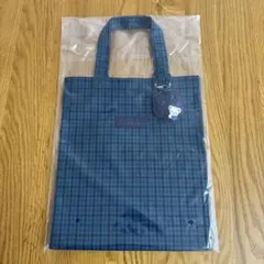 新品未開封✨ファミリア トートバッグ(大) 青系 チェック