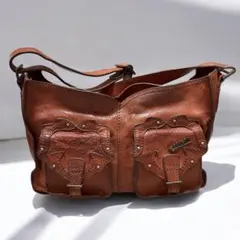 ANNA SUI アンティーク調 レザーショルダーバック ヴィンテージ y2k
