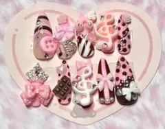 Ｎｏ．109 平成女児 女児ネイル ネイル 現品 ゴテゴテネイル 地雷系 量産型