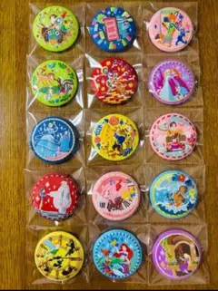 【コンプリート】ディズニー刺繍缶バッジ２　全15種類セット　第二弾