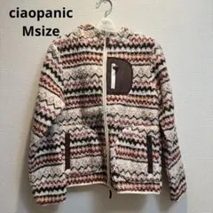 Mサイズ フリースジャケット マルチカラー　チャオパニック
