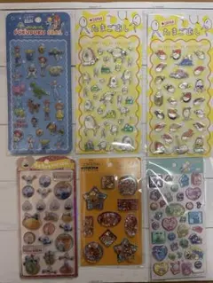 ね*こ様 ぷくぷくシール6点まとめ売り トイストーリー他 立体シール