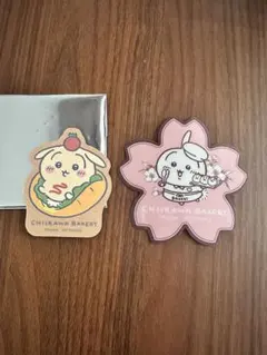 ちいかわベーカリー　限定特典 桜型コースター マグネット　うさぎ