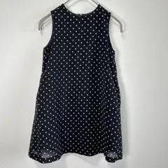 【pom ponette】ドット柄ノースリーブワンピース キッズ女の子120cm