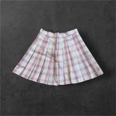 チェック柄プリーツスカート ミニスカート レディース