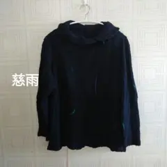 慈雨 変形半袖ブラウス コットン混 - メルカリ