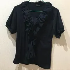 フリルTシャツ☆紺