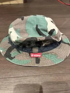 90s台湾製 STUSSY オールドステューシー バケットハット カモ柄 迷彩