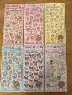 【国内正規品】ボンボンドロップシール サンリオ 第2弾 6種セット