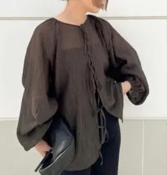 select MOCA 2wayボリュームオーバーブラウス