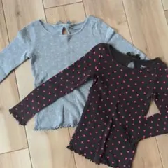 Gapkids ハート＆リボンのトップス2枚 110cm